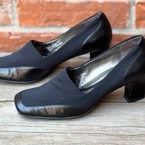 Naturalizer Florrie Black Comfort Cushioned Pumps Heels Sz 9M